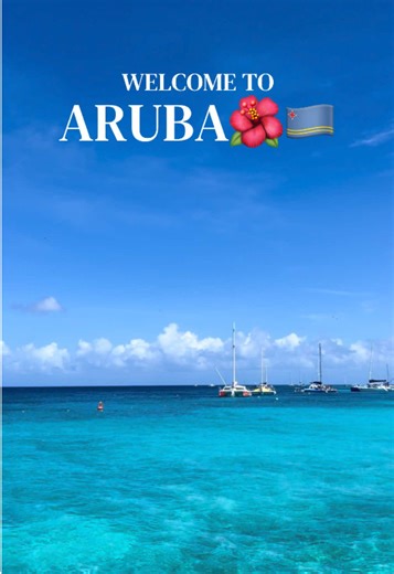 Welcome to the one happy island, Aruba!🌺🇦🇼 Send this to the person you want to visit Aruba with this year! 🏝️🐠🐢#aruba #onehappyisland #arubaonehappyisland #caribbean #clearwater
