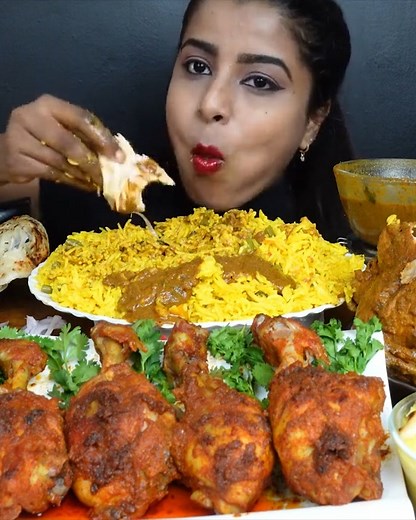 49K views · 825 reactions |  INDIAN MUKBANG CURRY SPICY 掠  LIKE & SHARE &FOLLOW channel to watch many of the latest videos #asmr #mukbang #eating #foodchallenge #foodlover #eatingshow #foryou #delicacy #asmrsounds #asmrvideo #fypシ #tiktokfood #food #viral #delicious #yummy #bites #explore #foryoupage | Mukbang eating and drinking | Facebook