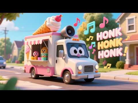 Honk Honk Ice Cream Truck 🍦 | Toddler Fun & Learning | Kids Video Age 1-4