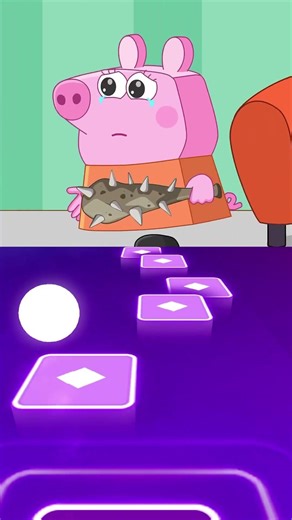 Pigs Animation | Funny Moment | Tiles Hop Style #tileshop #peppapig
