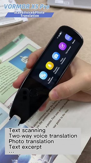 VORMOR X7 Reading & Translation Pen Function Introduction