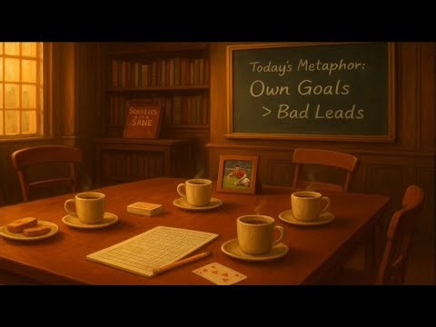 Bridge Game Learning (81) - Own Goal at Trick Five: Winning the Battle, Losing the War - in 3NT