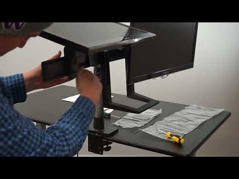 Ergotron HX Dual Monitor Arm Unboxing and Assembly