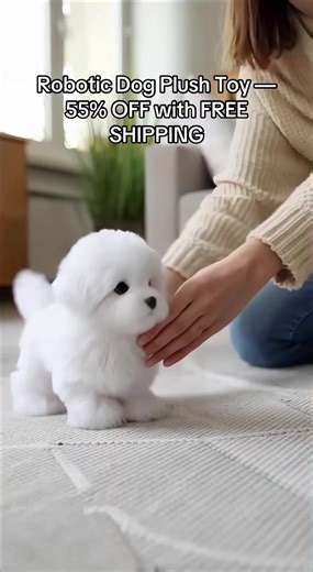 New Realistic Robotic Dog Plush Toy – Interactive Puppy That Walks, Barks & Wags Tail, Adorable Smart Pet Toy for Kids & All Ages, Perfect Christmas Gift for Dog Lovers and Family Fun #GiftIdeas #KidsToys #InteractiveToy #FamilyFun #toydog