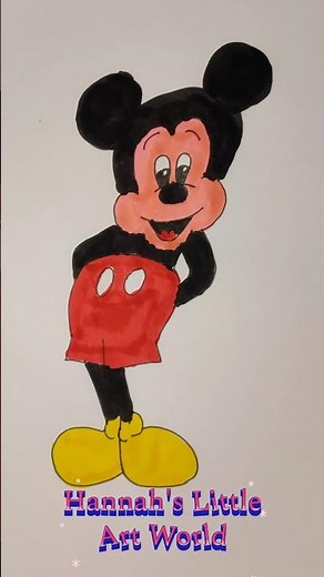 Easy Mickey Mouse Drawing