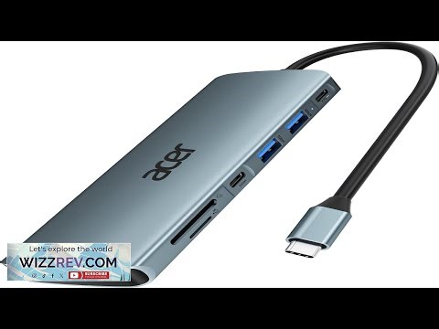 Acer USB C Hub 7 in 1 Multi Port Adapter for Laptop 4K