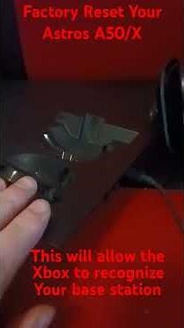 Astro A50/X Factory Reset Base Station.