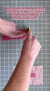 Have you started playing with your House Block rulers from issue 100? If you're unsure how to use them, head over to Gathered's YouTube channel to watch a useful video https://www.youtube.com/@GatheredMakes #TodaysQuilterMag #TradtionalQuilter #TraditionalQuilts #SewMyStash #QuiltersOfInstagram #QuiltsOfInstagram #HandQuilting #QuiltPattern #PatchworkQuilting #QuiltBlocks | Today's Quilter
