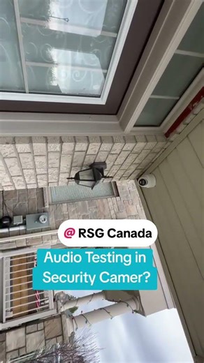 audio Testing after Security Camera installation #homesecurity #audio #Testing #securitycamera