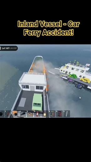 Inland Vessel & Car Ferry Accidents! Sail and Sink Simulator #roblox #sailandsink