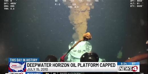 This Day in History: Deepwater Horizon oil platform capped
