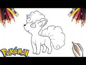 COMO DESENHAR O POKÉMON ALOLAN VULPIX | HOW TO DRAW ALOLAN VULPIX POKEMON