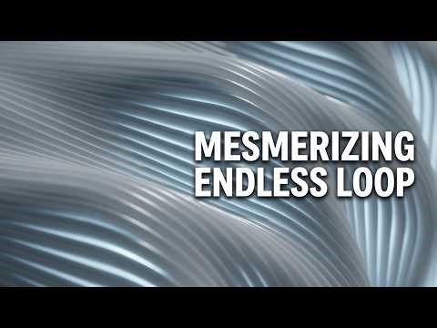 Undulating White Surfaces | Mesmerizing Loop