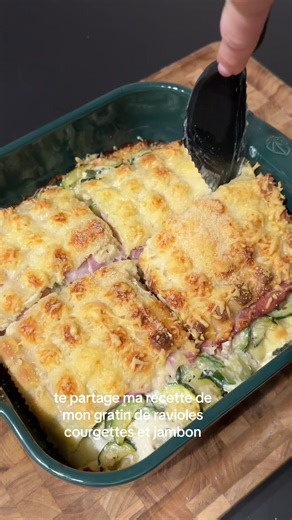 Gratin de Ravioles Courgette Jambon Rapide et Réconfortant