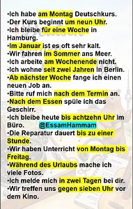 Zeitangaben - Deutsch lernen mit Songs | Deutschprüfungen - German Tests and Grammar