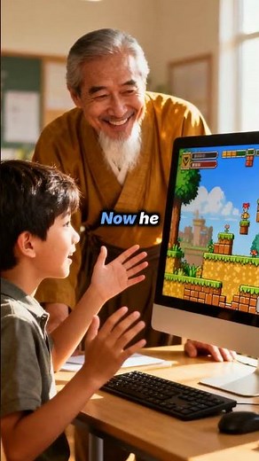 Son codes platformer, earns blue belt at Code Ninjas!