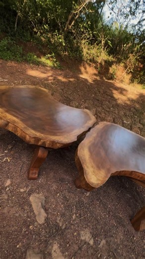 13 shares | Live Edge Teak Wood Slab Coffee Table Discover the...