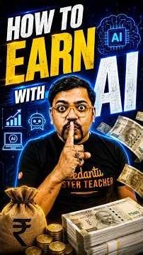 How to make money with AI??? #ai #artificialintelligence #earnwithai #earnmoney #iit #jee #shorts