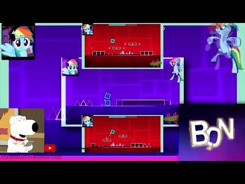 YTPMV Rainbow Dash Plays Geomentry Dash Scan