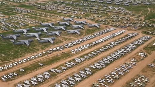 What is America doing with 3,000 aircraft hidden in the desert?