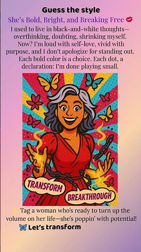 💥 She’s Bold, Bright, and Breaking Free 💋 #hypnosis #mentalhealth #emotionalhealing