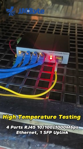 Extreme Heat Test: 1SFP 4GE Gigabit Industrial Switch at 85°C!