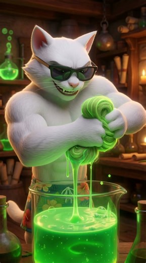 NEVER Drink The Green Potion! 😱 Muscle Cat's Big Mistake...