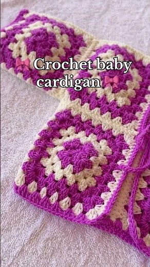 Easy Crochet BABY Cardigan tutorial for BEGINNER #crochet #crochettutorial #crochetforbeginners