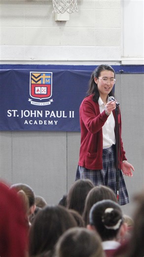“Death, be not proud” by John Donne, recited by JPII Junior, Lydia, as part of the 2026 Bard Competition. Yesterday, we proudly celebrated our academics as part of Catholic Spirit Week with the 2026 Bard Competition. Students in Kindergarten through 12th presented selected works of poetry for before a panel of judges and an audience, showcasing their rhetorical skill. Congratulations to all our talented orators, especially to those who placed! Watch your feed for more photos and videos of this f
