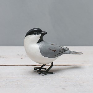 Mini Chickadee- Hand Carved Wooden Bird - 2.75"h - Etsy
