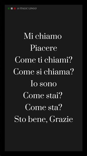 Introduce Ourself in Italian. #shorts #learnitalian #myname