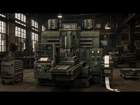 Vintage CNC Machine Sounds ⚙️ 8 Hours of Industrial Ambience for Sleep, Study & Focus