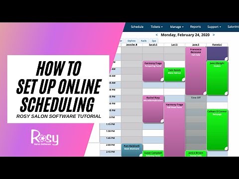 Salon Software Online Scheduling Tutorial - Rosy Salon Software