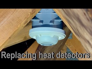 Replacing attic fire alarm heat detectors. My home fire alarm system mess up (FIXED TEMPERATURE)