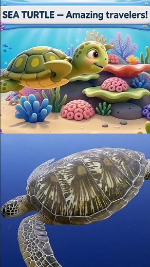 Learn Sea Animals for Kidsl #seaturtle #nature #migration