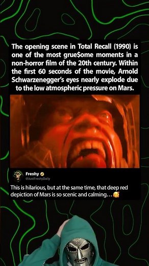 Arnold's eyes exploding in Total Recall (1990)