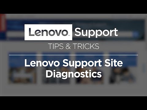 Lenovo Support Site Diagnostics