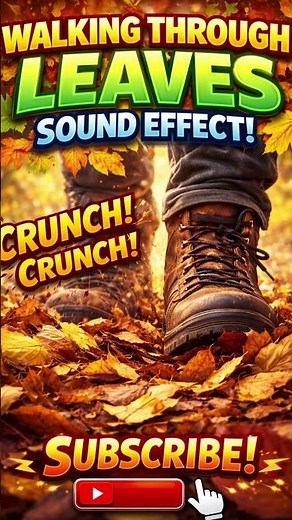 Walking Through Leaves Sound Effect | Crunchy Autumn Footsteps
