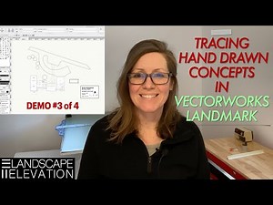 Tracing Hand Drawn concepts in Vectorworks Landmark