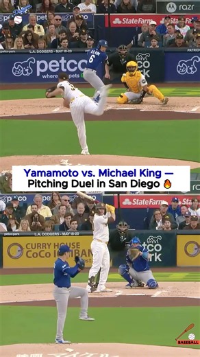 Yamamoto vs. Michael King — Pitching Duel in San Diego 🔥 | Pitch Perfect Highlights | #shorts #fyp