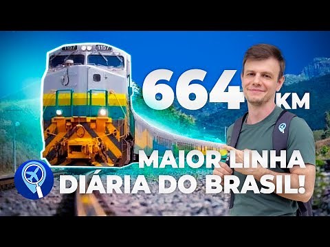 Como é a viagem de trem diária mais longa do Brasil | Trem Vitória Minas | 664 km