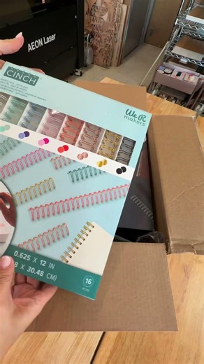 Today I’m unboxing the Cinch Universal binding machine and the wires that are going to bring these