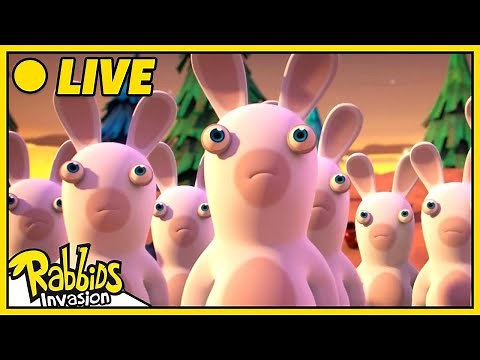 [LIVE 🔴] THE RABBIDS ARE EVERYWHERE | Rabbids Invasion | Cartoon for Kids