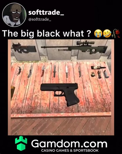 SOFT💸 | This video is a parody and humorous take on the Glock-18 pistol from the popular video game Counter-Strike: Global Offensive (CS:GO). Key... | Instagram