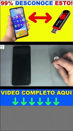 How to transfer files from your cell phone to a USB flash drive with a simple TRICK!