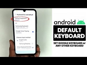 How to Set Gboard as Default Keyboard on Android