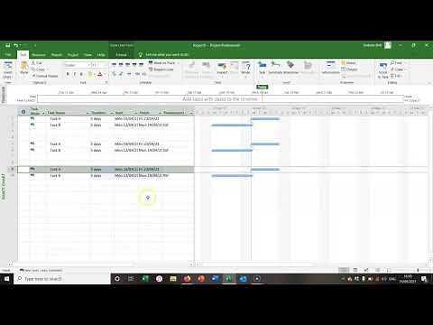 Start to Finish Relationships in Microsoft Project