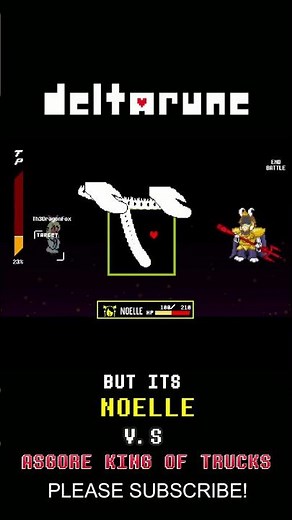 NOELLE VS ASGORE?!?! DELTARUNE/UNDERTALE FIGHT #deltarune #undertale #deltarunechapter5 #sans #fyp