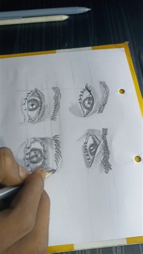 How to draw different angle eyes // #eyes #art #drawing #eyes #sketch #sketch #quickdrawing #pencil