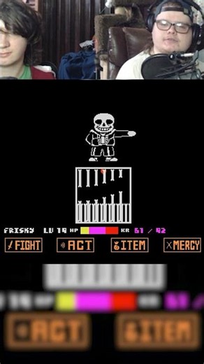 Sans' First Move!! #undertale #funny #tobyfox #commentary #indiegame